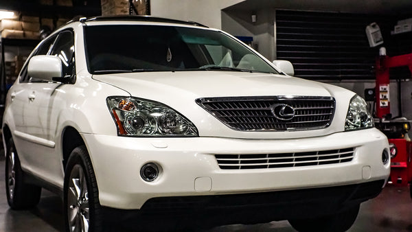 Lexus van inside installation garage bay
